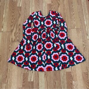 Hanna Andersson Floral Kids Dress - Red, Pink, Gray